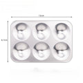 1pcs Aluminum Color Palette 6 Hole Square Circular Children's Painting Color Palette Watercolor Acrylic Pigment Palette Oasis Select Square