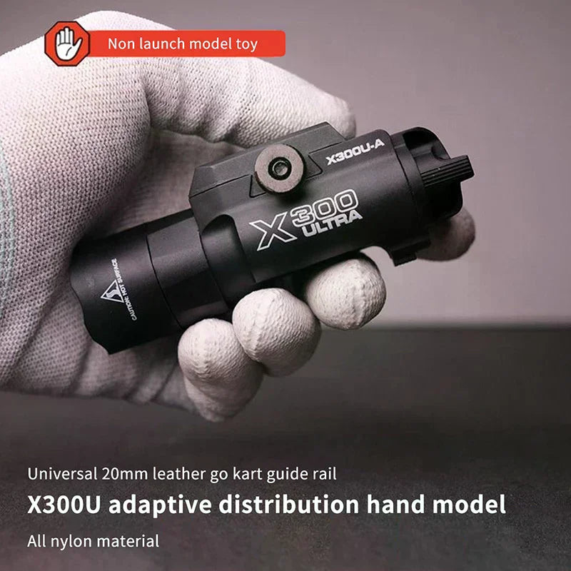 X300U-A Multi - Functional Tactical Light: Fits 20mm Rail, For Toy Airsoft Guns, Hunting, CS Matches & Wargames Oasis Select