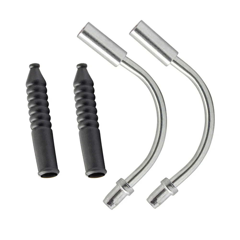 2sets Aluminum Alloy Iron V Brake Elbow Dust Cover Silver MTB Bicycles V Brakes Elbow Accessories Brake Accessories Parts Oasis Select 110