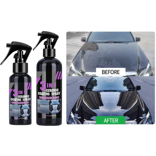 3 in 1 Car Ceramic Nano Coating Spray Auto Nano Crystal Hydrophobic Layer Anti-Scratches Polishing Paint Coating Agent Cleanser Oasis Select