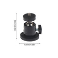 Magnetic Action Camera Suction Cup Bracket With 1/4" Screw Ballhead Hole Tripod Mount For Camera Smartphone Fill Light Stand Oasis Select 43mm