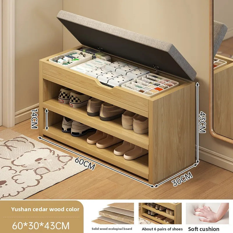 The shoe change stool is at the door the shoe cabinet, the sitting stool is extremely narrow can sit on the shoe rack Oasis Select 20