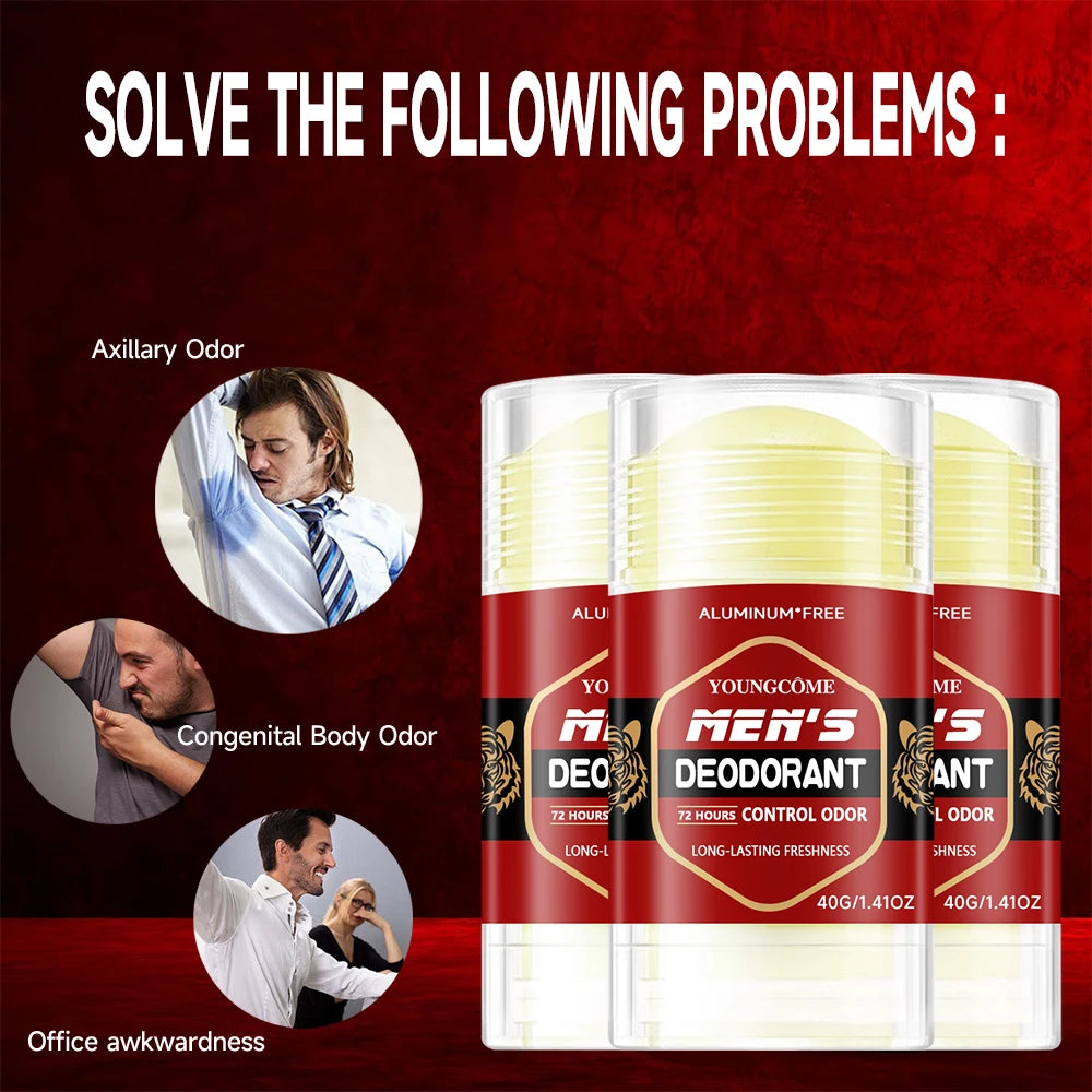Whole Body Deodorant - Smooth Solid Stick - 72 Hour Odor Control - Aluminum Free, Baking Soda Free and Skin Safe Men Deodorant Oasis Select
