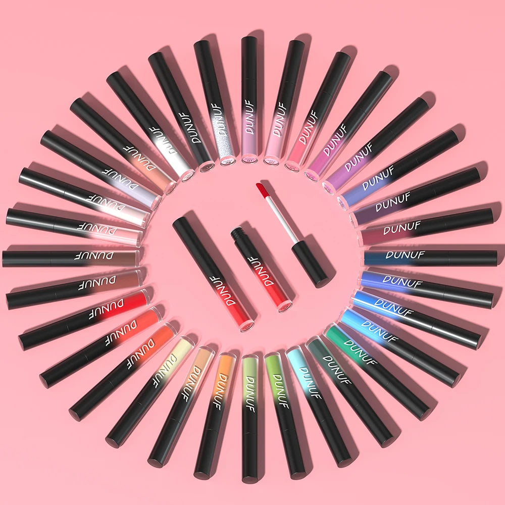 DUNUF 32 Multi-purpose Matte Lip Glaze Long-lasting Moisturizing Non-stick Halloween Lip Gloss Lipstick Oasis Select