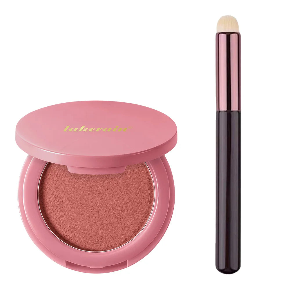Soft Poke Matte Blush & Brush Long-wear Seamless Skin Fusion Dewy Glow Matte Bouncy Blusher Moisturizer Lightweight Woman Makeup Oasis Select SET 2