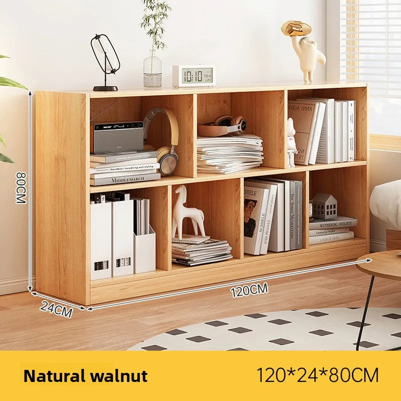 Bookcase Household Bookshelf Shelf Kindergarten School Bag Cabinet Living Room Grid Cabinet Storage Cabinet Large Capacity Oasis Select 13