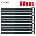 10/60PCS 2*50cm Reusable Fastening Bike Tie Nylon Hook & Loop Durable Multil Purpose Self-adhesive High Quality Strap Cable Ties Oasis Select 60pcs