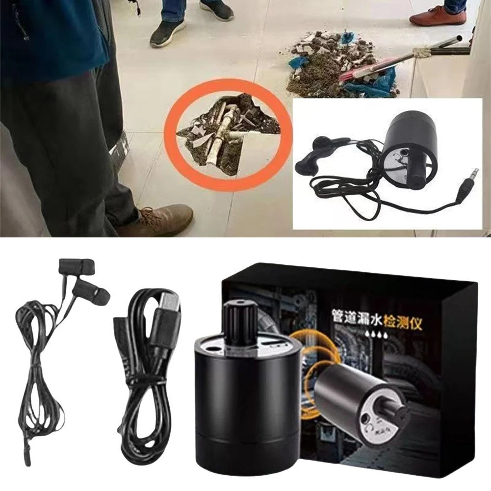 Portable Underground Pipe Leak Detector Kit | Type-C Rechargeable