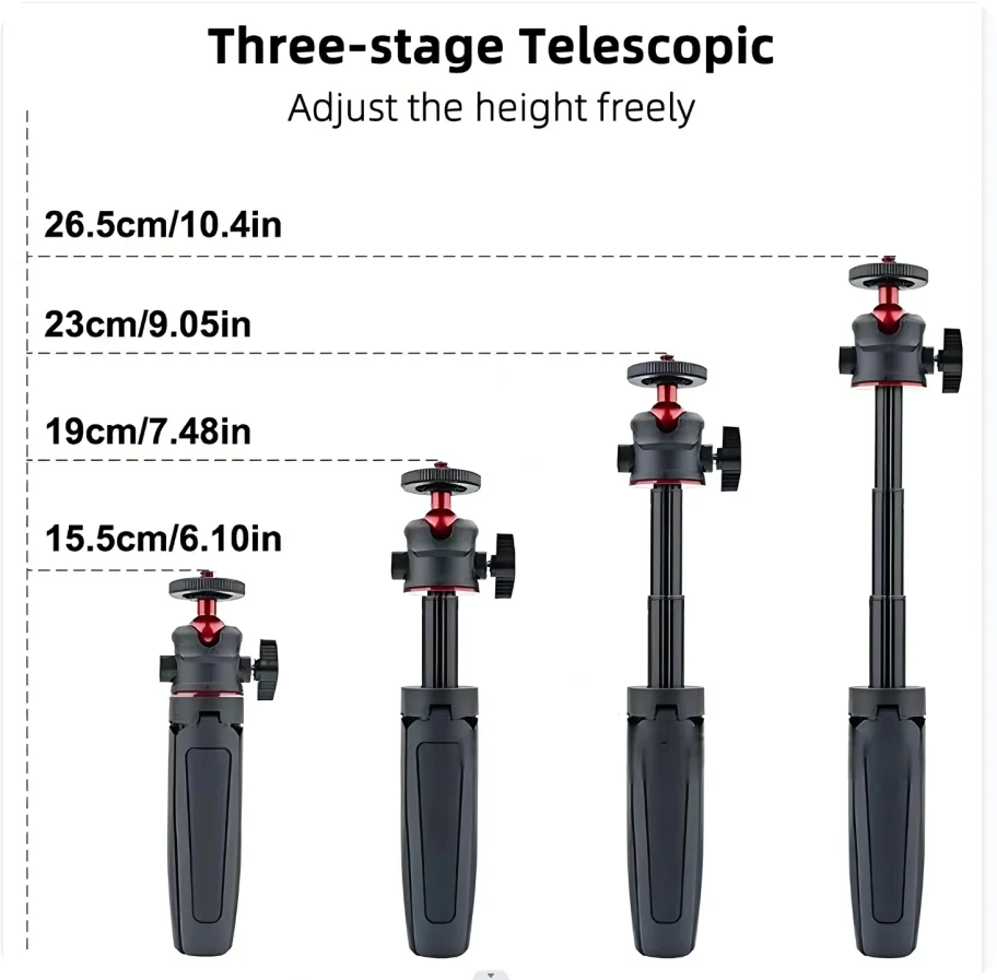 2-in-1 Selfie Stick Tripod for GoPro, Insta360, DJI & Phone