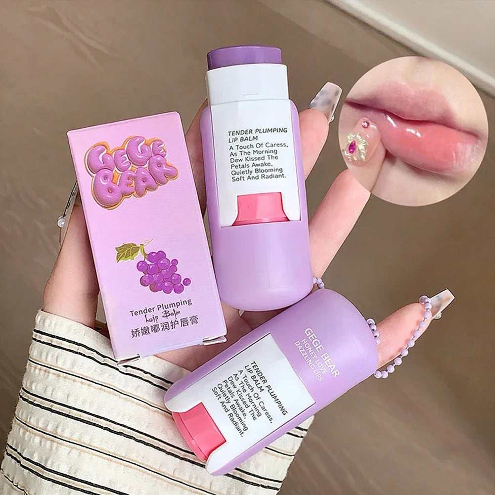 Large Capacity Lip Balm Keychain Pendant, Hydrating & Moisturizing Lip Care Primer Makeup Plumping Clear Lip Gloss Oasis Select
