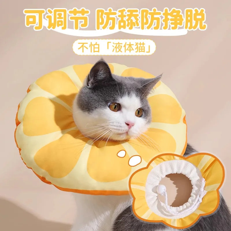 Cat Elizabeth Circle Kitten Anti-licking Bites Shame Collar Headband Dog Neck Cyclops Sterilized Neck Cover Pet Jewel Oasis Select