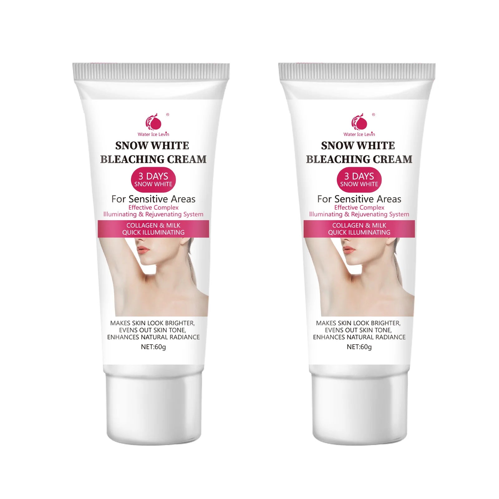 Snow White cream, private parts, underarms, knees, elbows, inner thighs, bikini line, armpits, dark areas of the body Oasis Select 2pcs