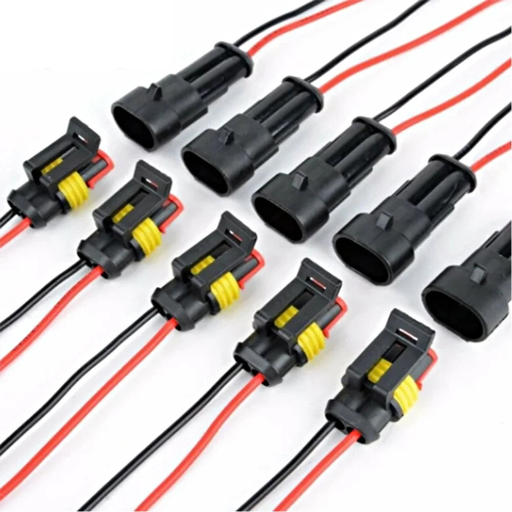 5Sets 2 Pin Way Electrical Wire Connector Automotive Male Female Electrical Connectors Quick Disconnect Wire Connectors Oasis Select
