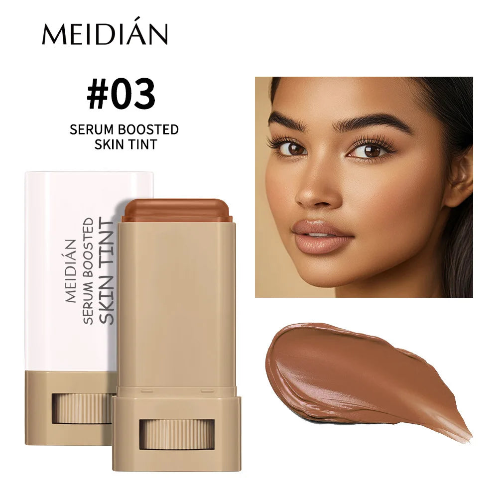 1/2PCS Skin Tint Stick Waterproof Nourishing Solid Tinted Serum Foundation Balm Face Tinted Face Contour Stick Face Makeup Oasis Select Color 3x2pcs