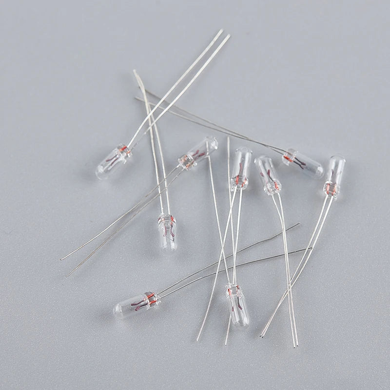 10pcs/lot Miniature 0.07A 3mm 4mm 5mm 3V/6V/9V/12V/24V Mini Lamp Light Bulb Edison Incandescent Filament Rice Oasis Select