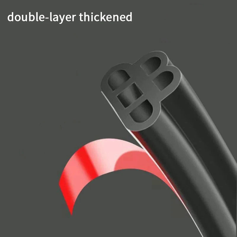 5 Meters Soundproof Anti-Dust Car Door Seal Strip, Universal Rubber Auto Weatherstrip Accessories Oasis Select