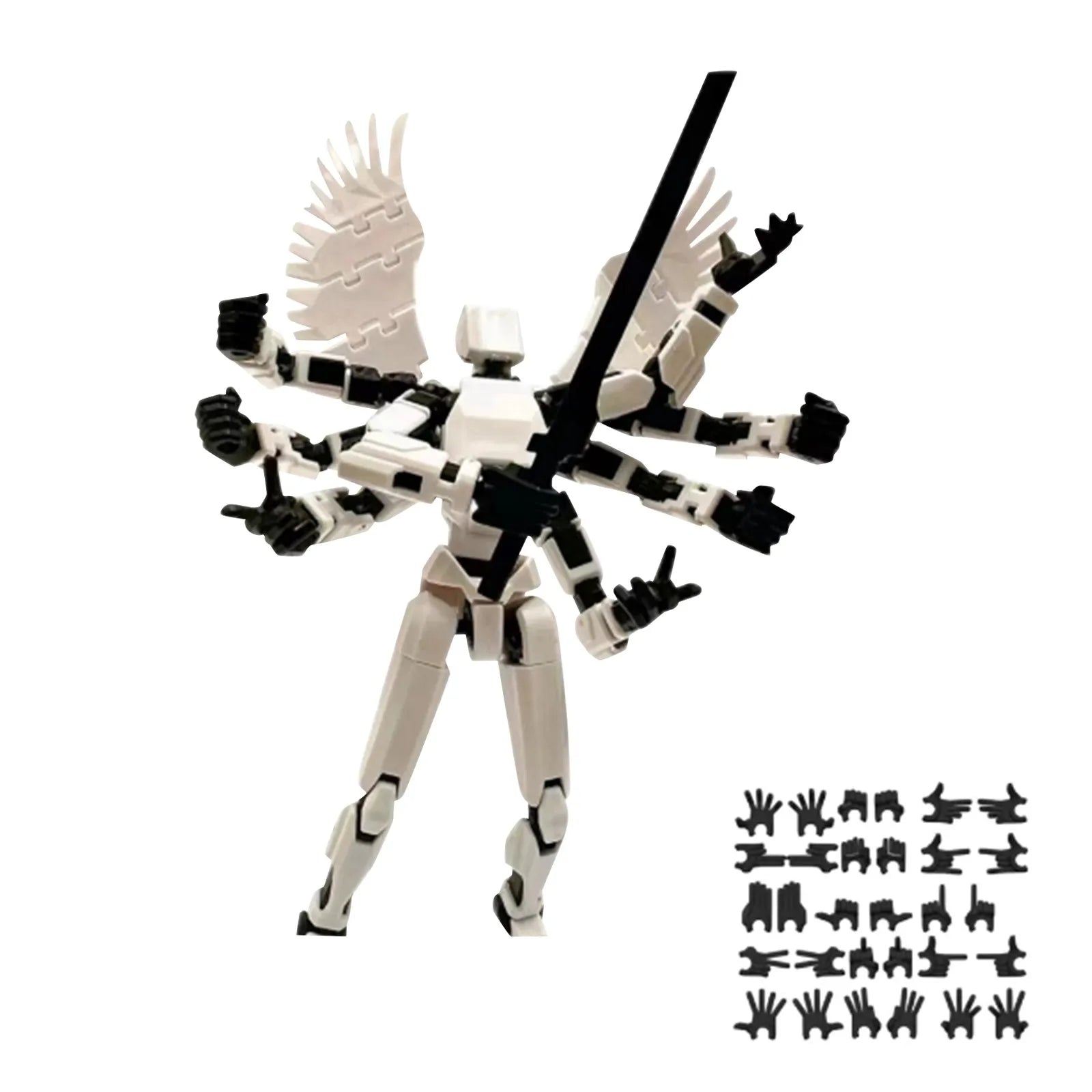 13 Action Figure Model Robotic Full Body Cartoon Character Figure Desktop Decorations 3D Printed Movable Shapeshift Robot Oasis Select D One Size