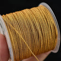 0.8mm Golden Woven Jade Thread Jewelry Beaded Accessories DIY Material Bracelet Necklace Woven Cord Line Length 30m Oasis Select 2
