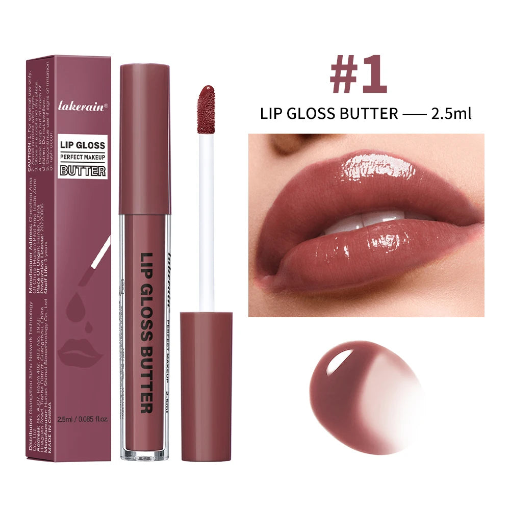 Lip Gloss Lip Stain Plumping Moisturizing Nourish Lubricating Various Colors Bright Lip Tint Long Lasting Lipgloss Cosmetics Oasis Select color 1