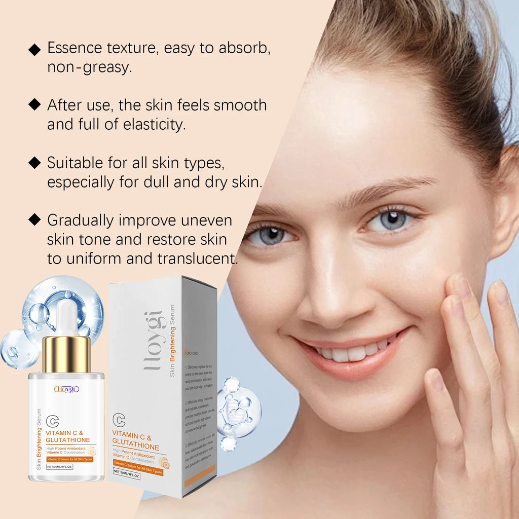 Hoygi Vitamin C & Glutathione Face Serum – Brighten & Firm Brightening Face Serum Oasis Select