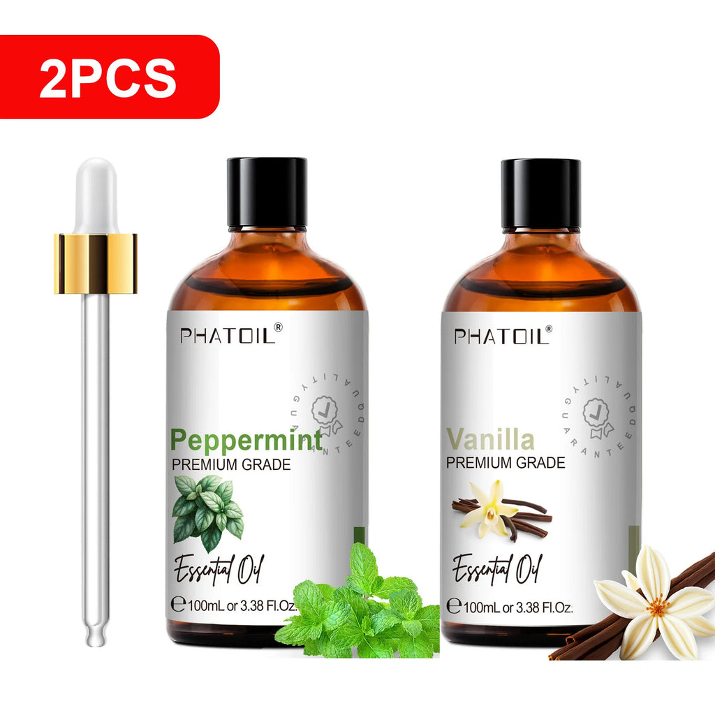 PHATOIL 100ml Pure Aromatherapy Essential Oil for Diffuser