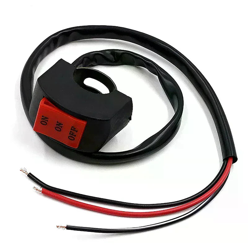 LED Headlight Switch Far Near Three Line Motorcycle Handlebar Switch Button Driving Light Switch Motorbike Switch Button Oasis Select