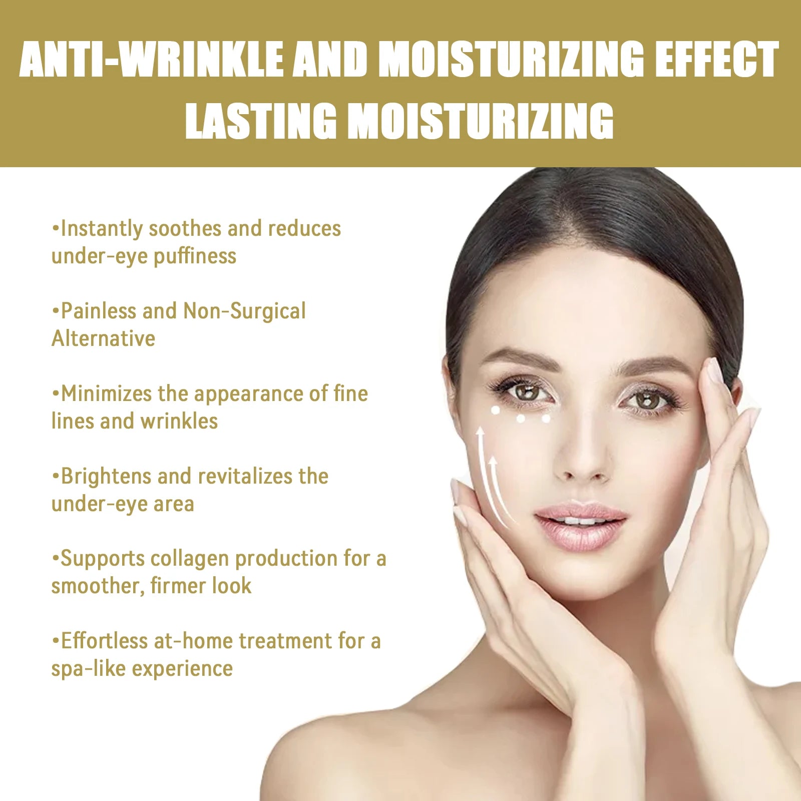Hyaluronic Acid Microneedle Eye Patches Reduces Dark Circles & Puffiness Fade Fine Lines Under Eyes Nourishes Delicate Eye Skin Oasis Select