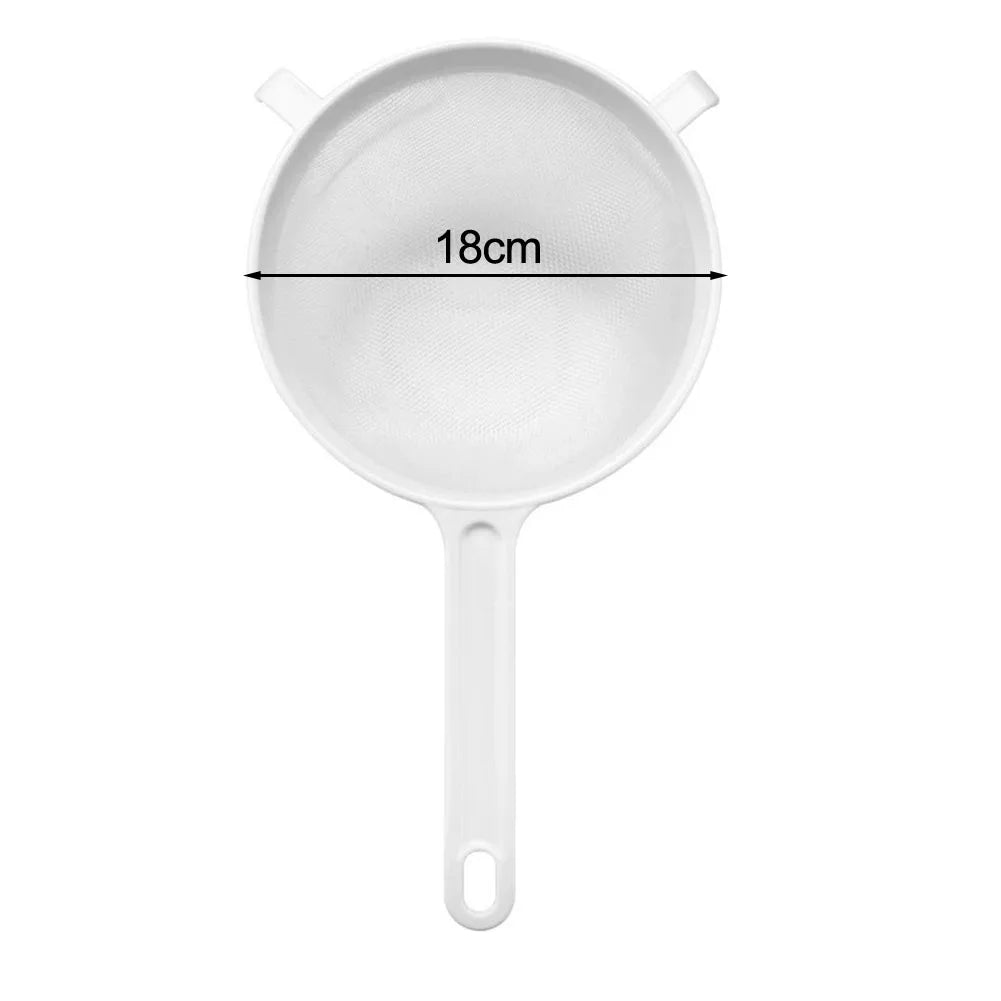 Kitchen Nut Milk Filter Handheld Plastic Sieve Tea Strainer Flour Sifter Filter Coffee Filter Colanders Kitchen Tools Oasis Select