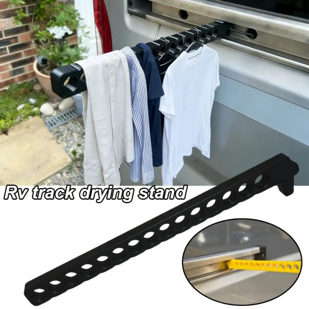 RV Track Drying Rack – No-Drill Detachable Clothes Hanger