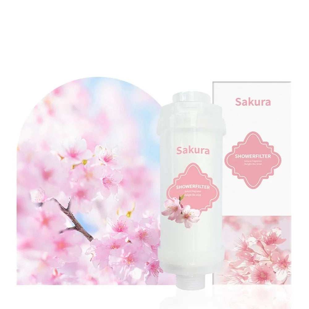 Lavender Shower Head Water Filter Dechlorination Anti-scaling Perfume Water Filter Filter Impurities Mixed with Vitamin C Oasis Select Sakura