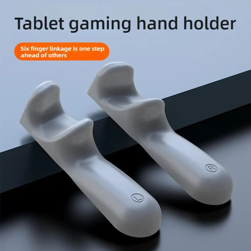Silicone Tablet Gamepad Grip – 6-Finger Gaming Handle for iPad
