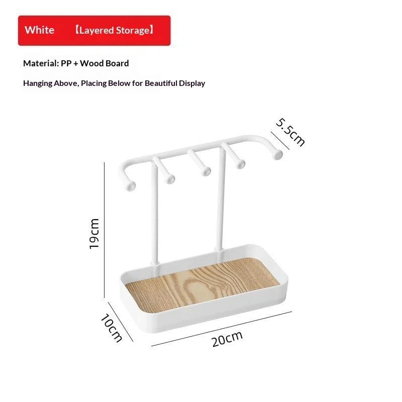 Desktop Jewelry Organizer Stand for Necklaces & Earrings