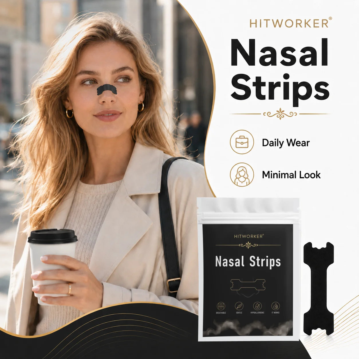 Portable Black Nose Strips 10/30 Counts, Travel Size for Daily Household Oasis Select