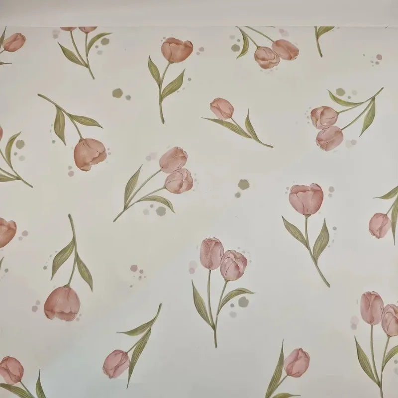 Tulip Floral Printed Wrapping Sheet Delicate Decorative Paper For Gift Packing Holiday Surprise Arrangement And Handmade Styling Oasis Select