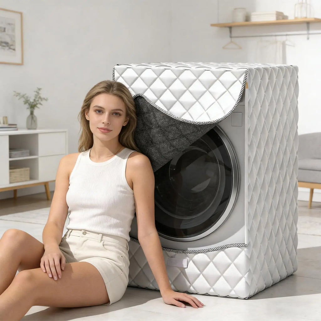 Washing Machine Cover Dustproof Protector with Zipper Washing Machine Cover for Top Load for Top Load Appliances Home Outdoor Oasis Select