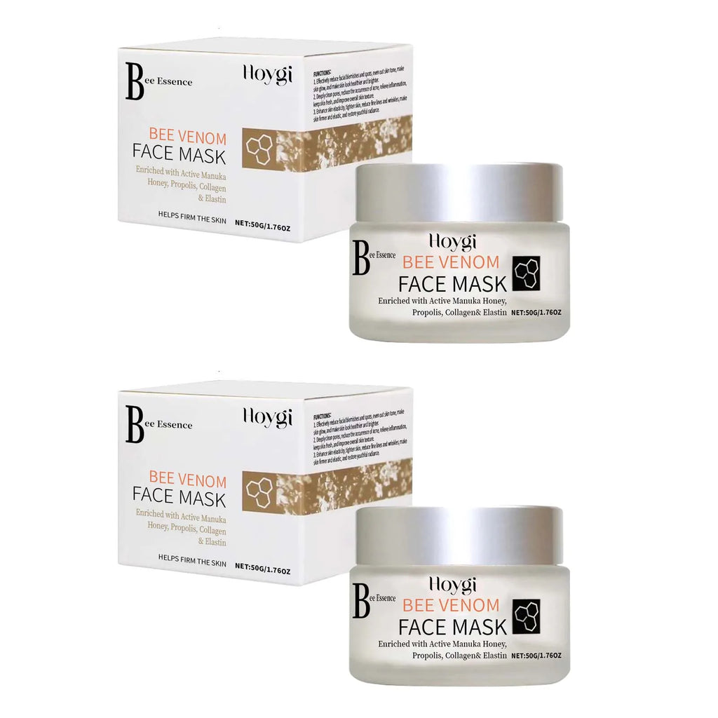 Propolis Facial Mask Moisturizing Brightening & Pore Purifying Soothing Bee Venom Firming Skin Facial Care Mask Nourishing Oasis Select 2Pcs