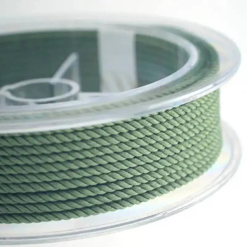 1mm 45m Silk Thread Milan Braided Cord DIY Jewelry Accessories Jewelry Making Supplies Twine Beading Threads HandCrafts Rope Oasis Select Cyan 1mm 15m