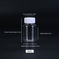15ml/20ml/30ml/100ml Plastic PET Clear Empty Seal Bottles Solid Powder Medicine Pill Vial Container Reagent Packing Bottle Oasis Select 80ml