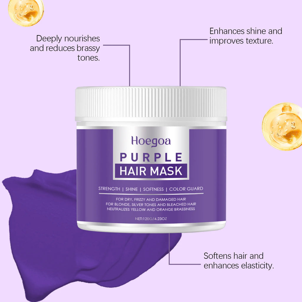 HOEGOA Hair Care Mask Relieve Dryness Repair Damage Eliminate Frizz Nourish Scalp Enhance Resilience Reduce Loss Hair Sooth Mask Oasis Select
