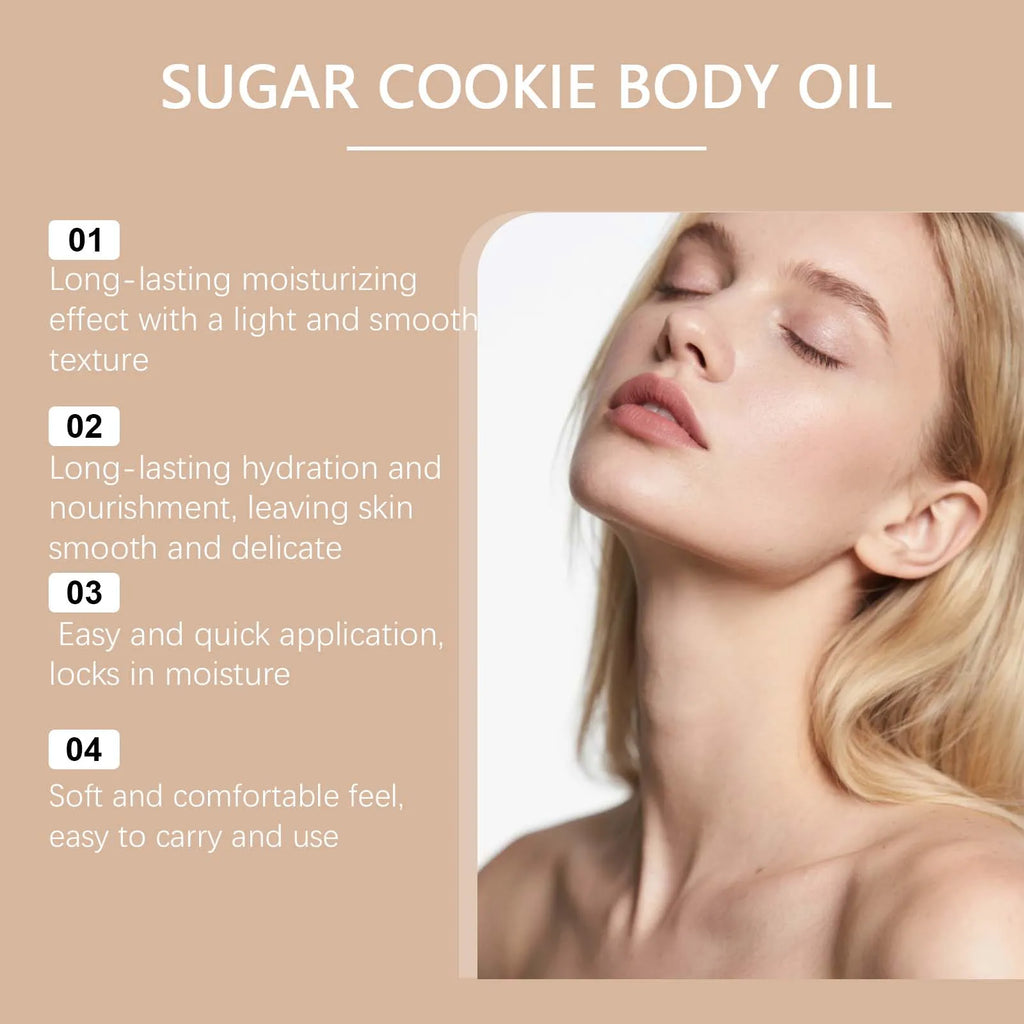 Sugar Cookie Fragrance Body Oil – Shea Butter & Vitamin E Fragrance Body Oil Oasis Select
