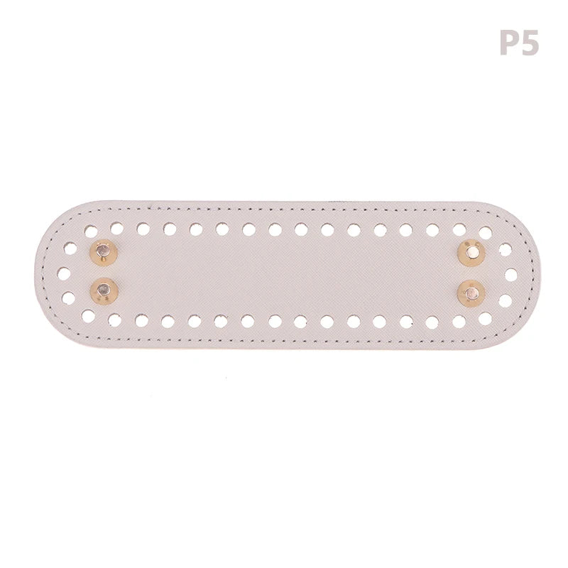 PU Leather Bag Bottom Base with Holes for DIY Crochet Bags Crochet Bag Base Oasis Select 5