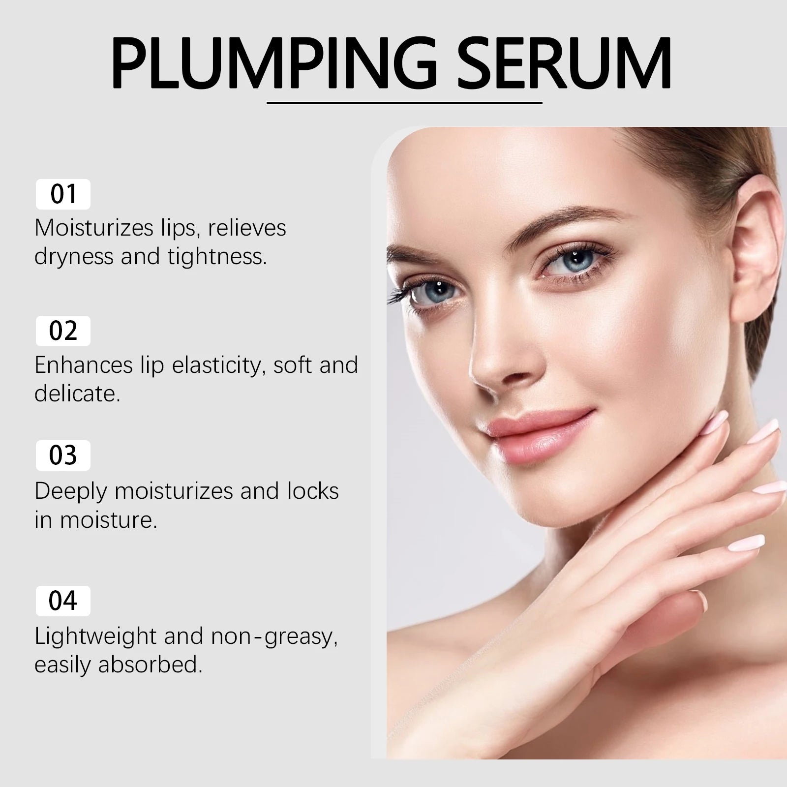 Hoygi Plumping Lip Serum – Volumising Gloss & Deep Moisture Lip Plumping Serum Oasis Select