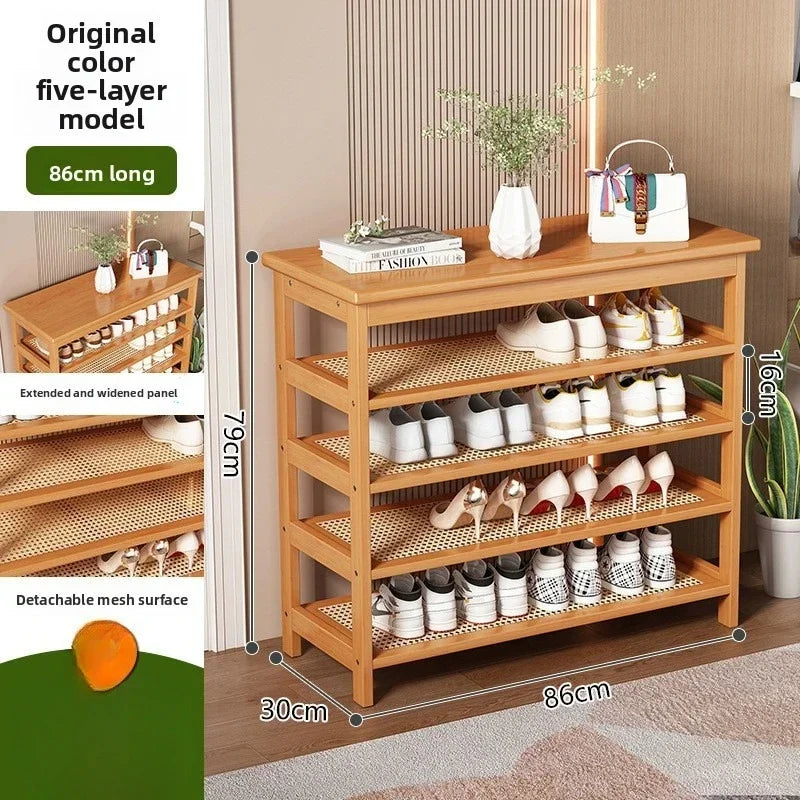 Multi-functional Household Shoe Cabinet Rack Dustproof Change Stool