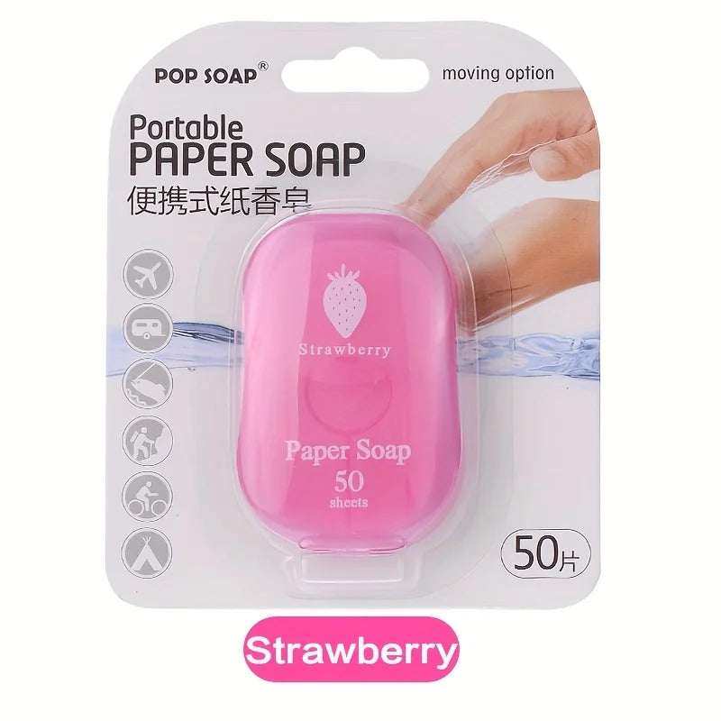 Portable Paper Soap Sheets – Disposable Travel Hand Wash Travel Soap Sheets Oasis Select Strawberry