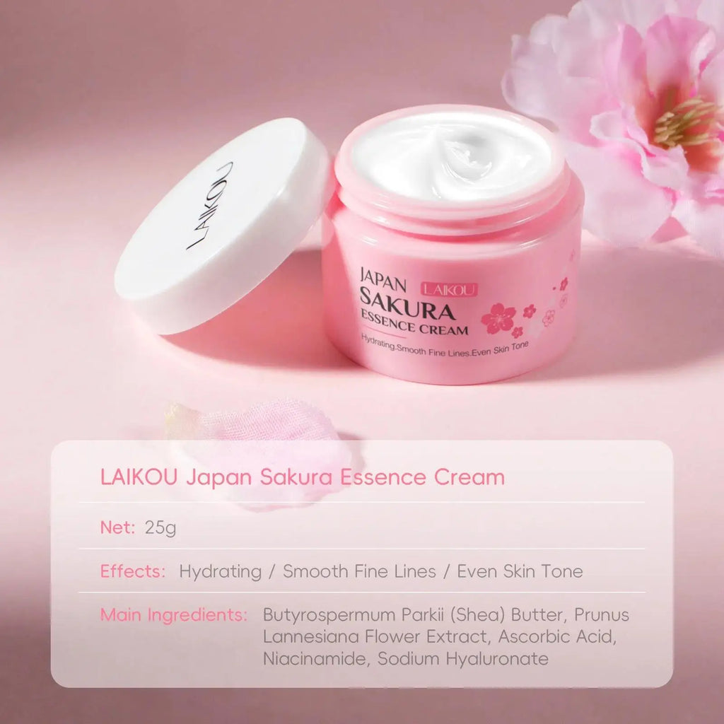 LAIKOU Sakura Face Cream – Brightening Moisturizer 25g & 60g