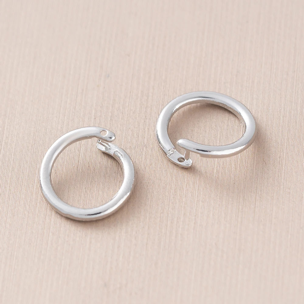 10Pcs 18K Gold Plated 4 Sizes Open Jump Rings Split Rings Connector Locking For Necklace Bracelets Jewelry Making Accessories Oasis Select
