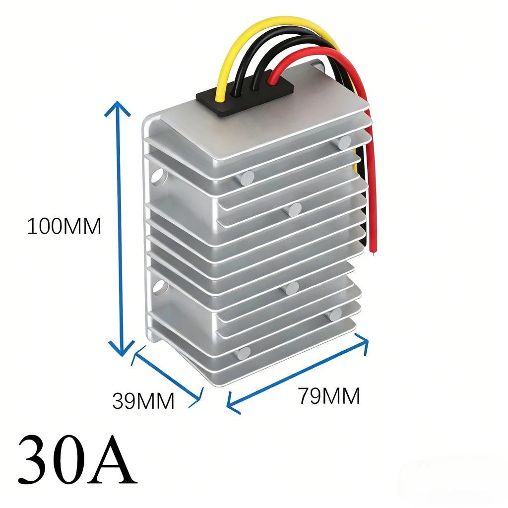 9-36V to 12V 13.8V/15V/19V 20V/24V Power Supply Regulator Module 5A-30A Car Voltage Regulator DC-DC Buck-Boost Waterproof Oasis Select 30A 10-36V 12V
