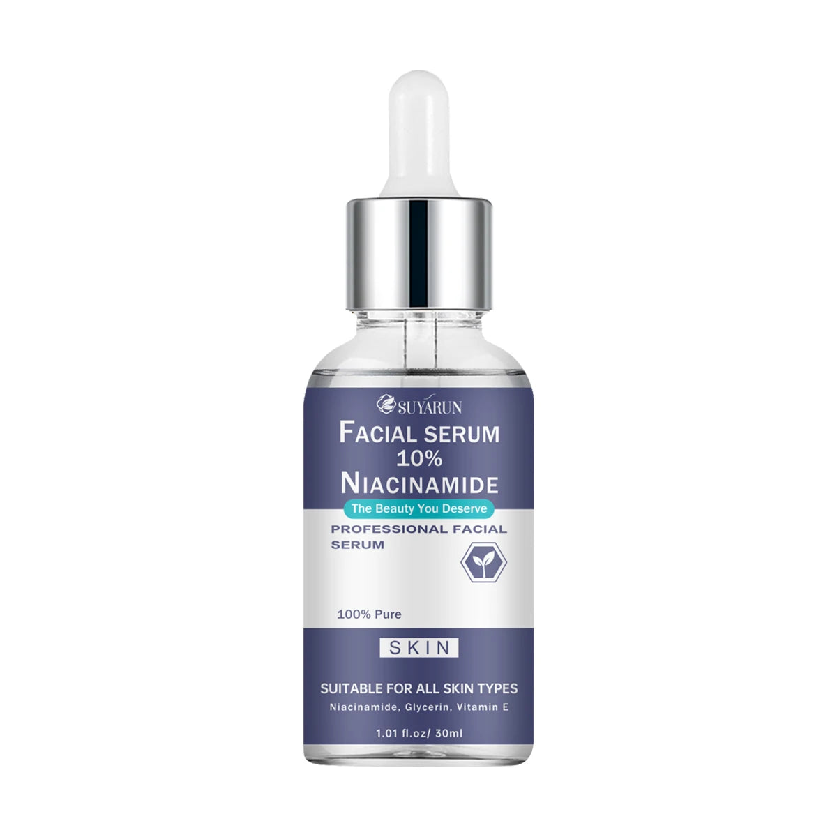 SUYARUN Premium Niacinamide Face Serum - Brightening & Moisturizing, Anti-Aging, Pore Minimizer & Oil Control for All Skin Types Oasis Select 30ml