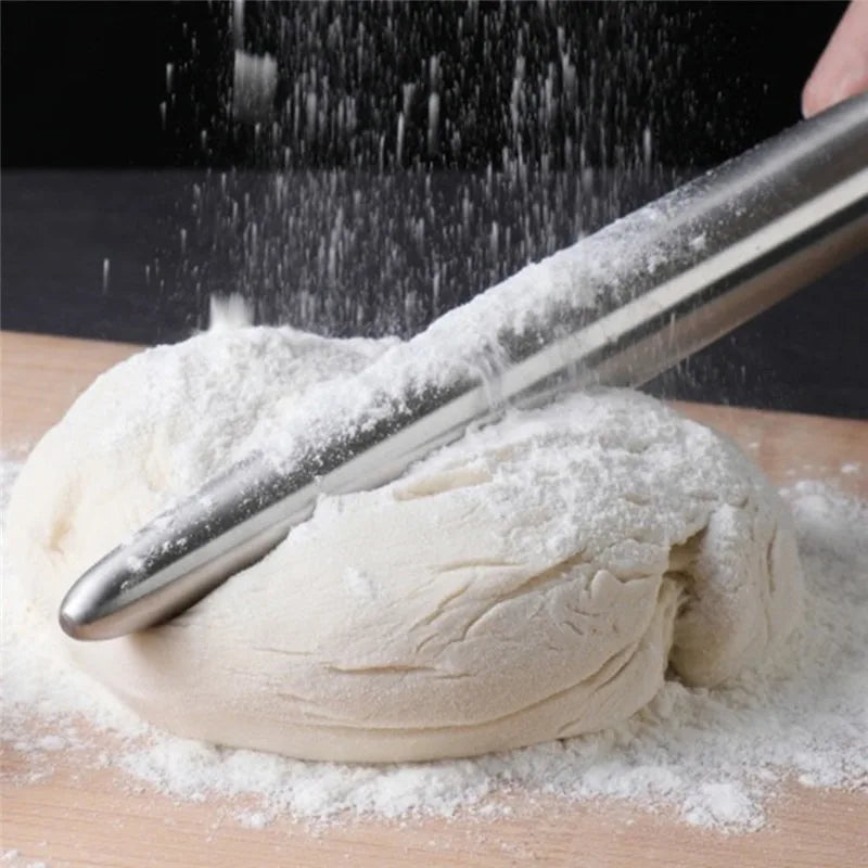 Stainless Steel Rolling Pin – Non-Stick Dough Roller for Baking Rolling Pin Oasis Select