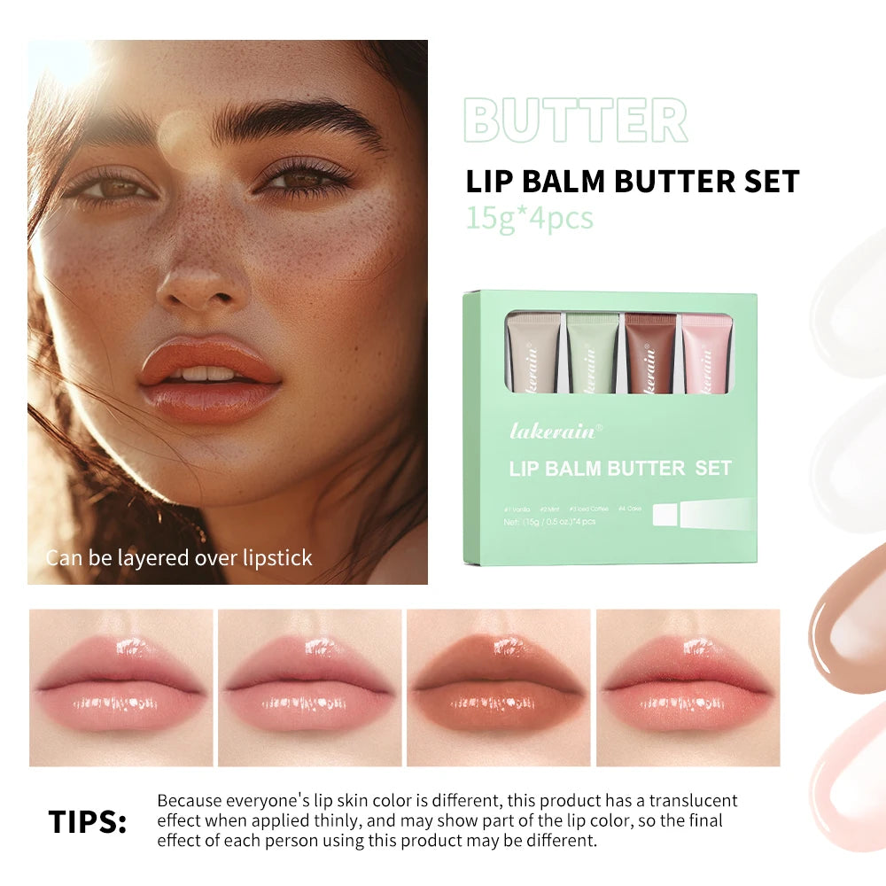 Lip Balm Moisturizing Mirror Lip Gloss Lip Vanilla Pink Sugar Coffee Cake Smell Lipstick Transparent Oil Makeup Lips Care Oasis Select 1pcs1box